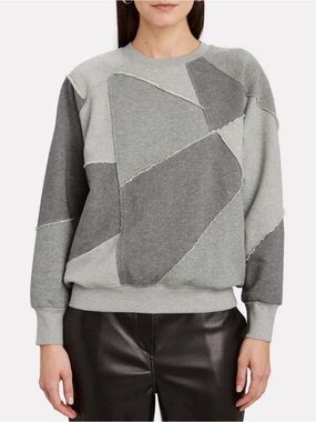 Frame Denim Light Grey Crewneck Sweatshirt